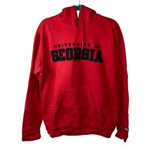 University of Georgia‎ Bulldogs Red Hoodie Pro Player NCAA Pullover Medium